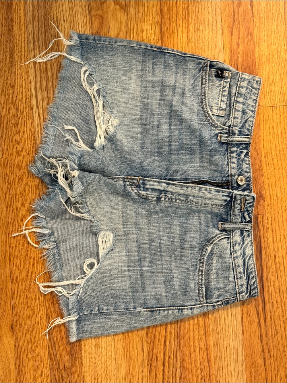 KanCan Light Blue Distressed Denim Cutoff Shorts